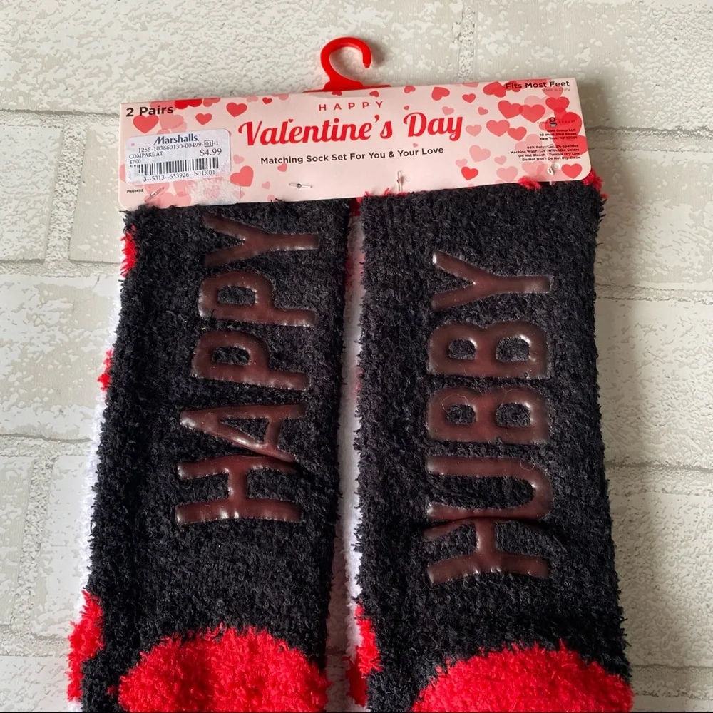 NWT Valentine's‎ Day Happy Wife, Happy Hubby Socks